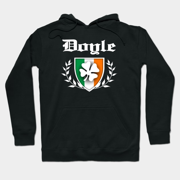 Doyle Shamrock Crest Hoodie by robotface
